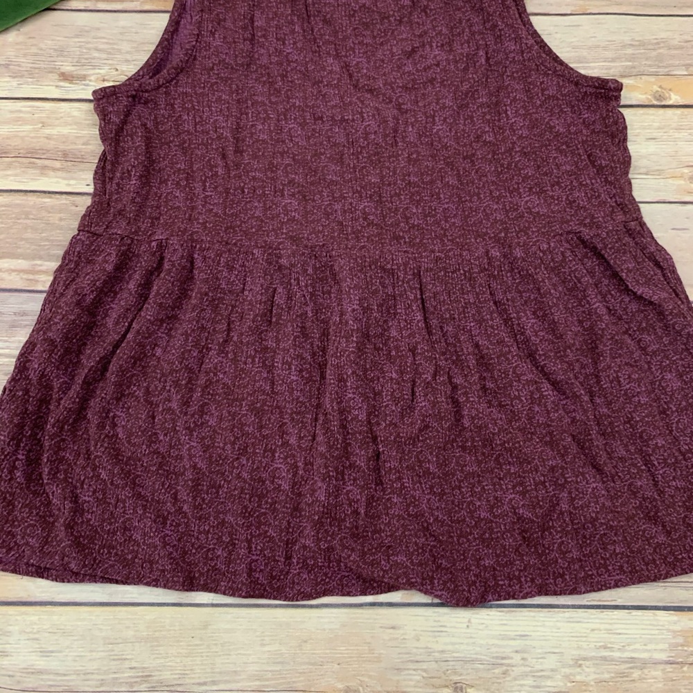 O'Neill women's purple floral sleeveless boho top - Picture 8 of 8